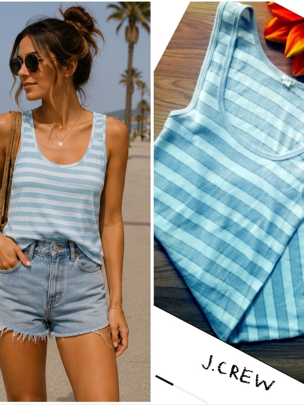 J.CREW STRIPED TANK TOP 🐭🐭